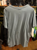 Camisa Lacoste Cinza Logo Branca/Verde - Pronta Entrega