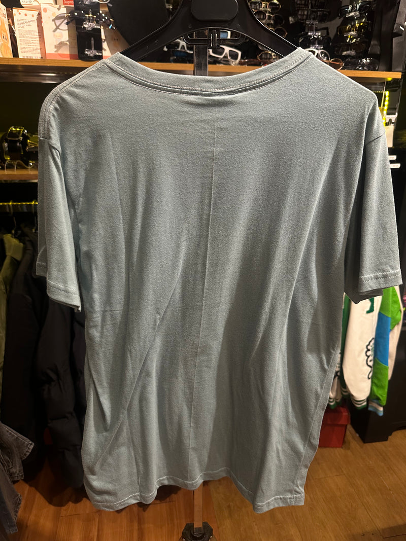 Camisa Lacoste Cinza Logo Branca/Verde - Pronta Entrega