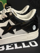 Tênis BAPE STA Low White/Black - Pronta Entrega