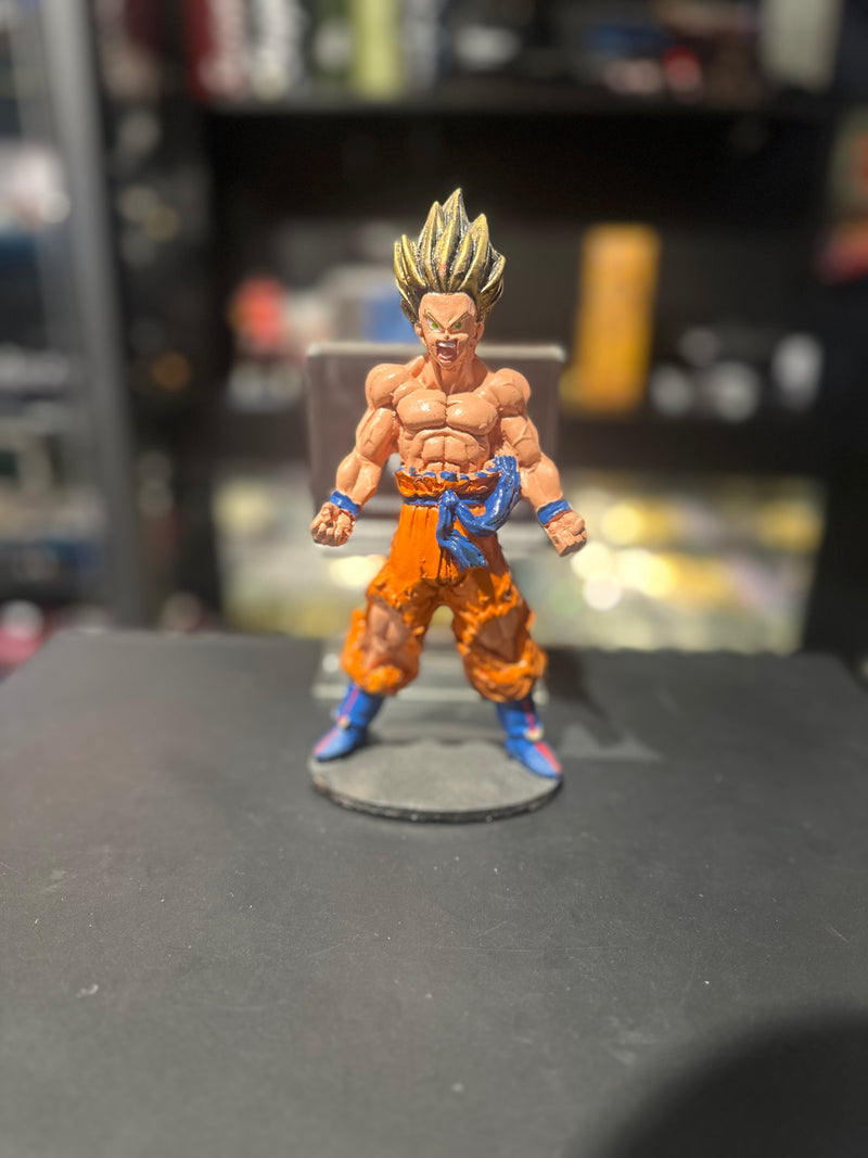 Boneco Dragon Ball Son Goku Super Saiyajin Resina - Pronta Entrega
