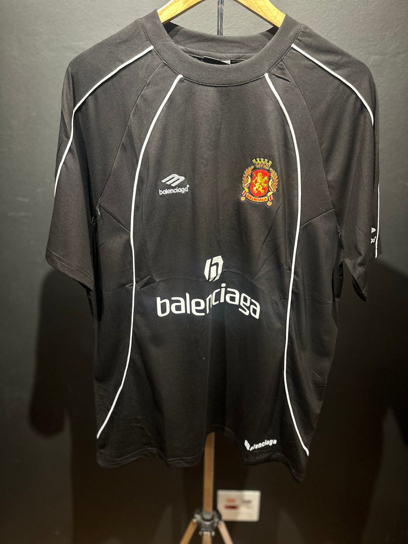 Camiseta Balenciaga Football Series 2024 Black - Pronta Entrega