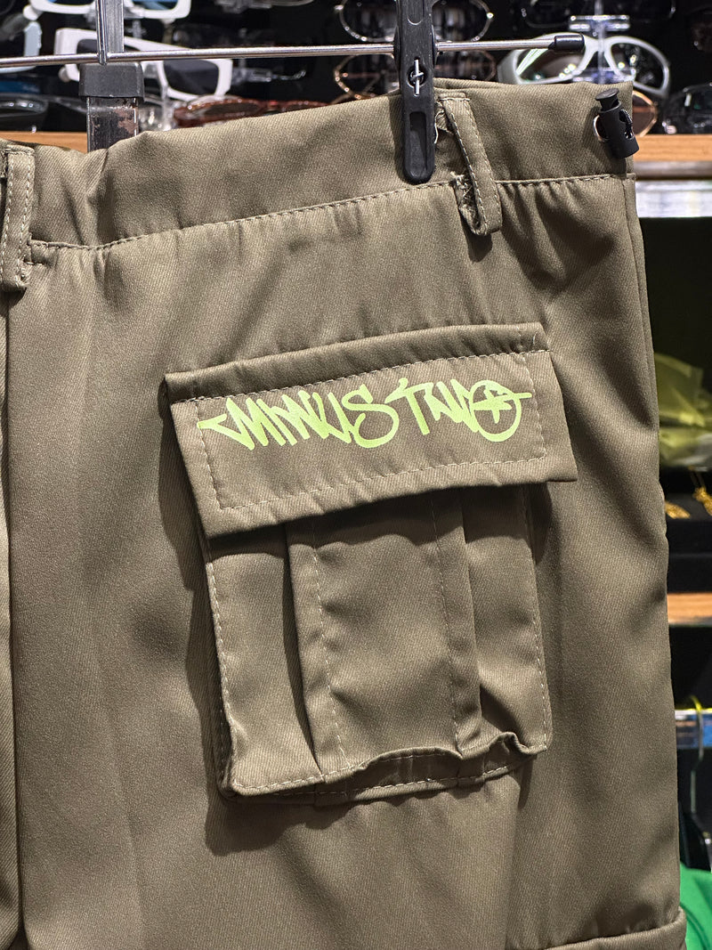 Calça Sarja Minus Two Verde Logo Verde - Pronta Entrega