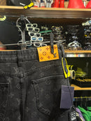 Calça Louis Vuitton Distressed Baggy Monogram Jeans - Pronta Entrega