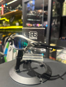 Óculos Oakley Splice Black Silver Lente Azul - Pronta Entrega