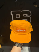 Boné Supreme 5 Panel Washed Canvas Camp Cap Laranja - Pronta Entrega