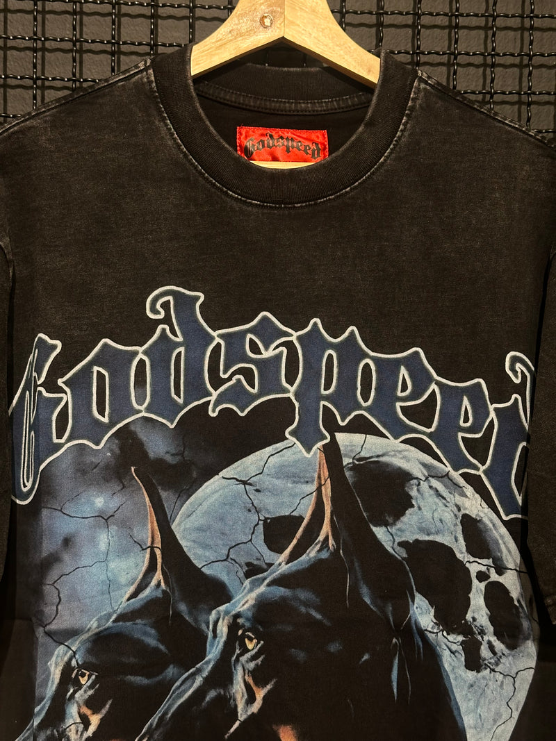 Camiseta Godspeed Doberman Black - Pronta Entrega