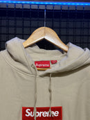 Moletom Supreme Box Logo 2024 Creme - Pronta Entrega