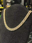 Corrente Ice Cravejada Em Zicornia Cubica Dourada - Pronta Entrega