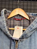 Jaqueta Supreme Reflective Arc Hooded Work Denim FW25 - Pronta Entrega