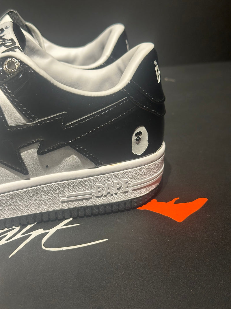 Tênis BAPE STA Low White/Black - Pronta Entrega