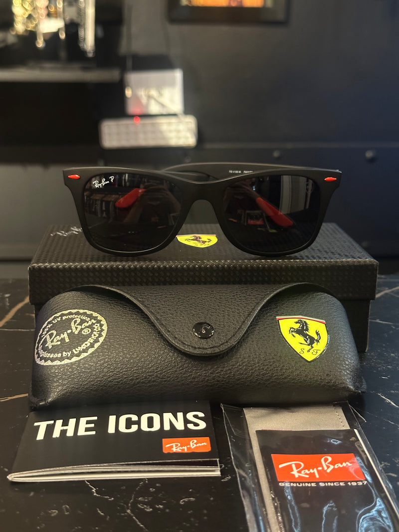 Óculos Rayban Ferrari Black - Pronta Entrega