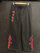 Calça Moletom Ed Hardy Dragon Black Red - Pronta Entrega