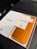 Capa Case Iphone Rimowa Laranja Aluminium - Pronta Entrega