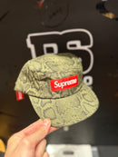 Boné Supreme 5 Panel ‘Washed Chino Twill’ Camp Snake FW24 - Pronta Entrega