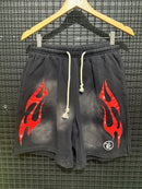 Short Hellstar Red Flame Black - Pronta Entrega