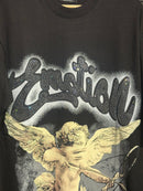 Camiseta Mixed Emotions Cupid Rhinestone Black - Pronta Entrega