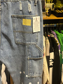 Calça Gallery Dept. Jeans Flare Clara com Respingos de Tinta - Pronta Entrega