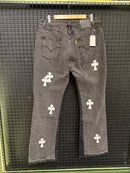 Calça Flare Chrome Hearts x Gallery DEPT Jeans - Pronta Entrega