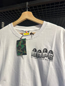 Camiseta BAPE ‘Ape Small Never Kill Ape’ Branco - Pronta Entrega