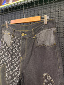 Calça Louis Vuitton Jeans Monogram Preto - Pronta Entrega