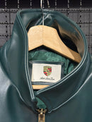 Jaqueta de Couro Aimé Leon Dore x Porsche 993 Turbo British Racing Green - Pronta Entrega