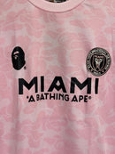 Conjunto Bape x Inter Miami Camiseta + Short Pink - Pronta Entrega