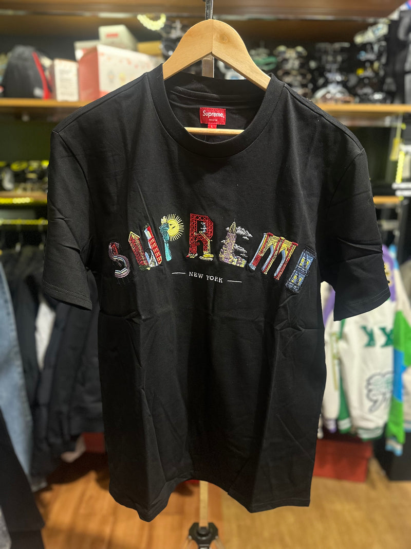 Camiseta SUPREME New York Preta - Pronta Entrega