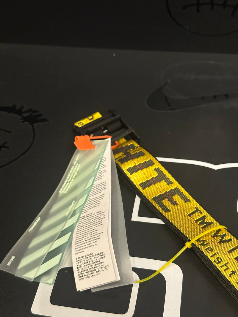 Cinto Off-White Industrial Yellow - Pronta Entrega