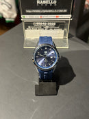 Relógio Tag Heuer Azul Fundo Preto - Pronta Entrega