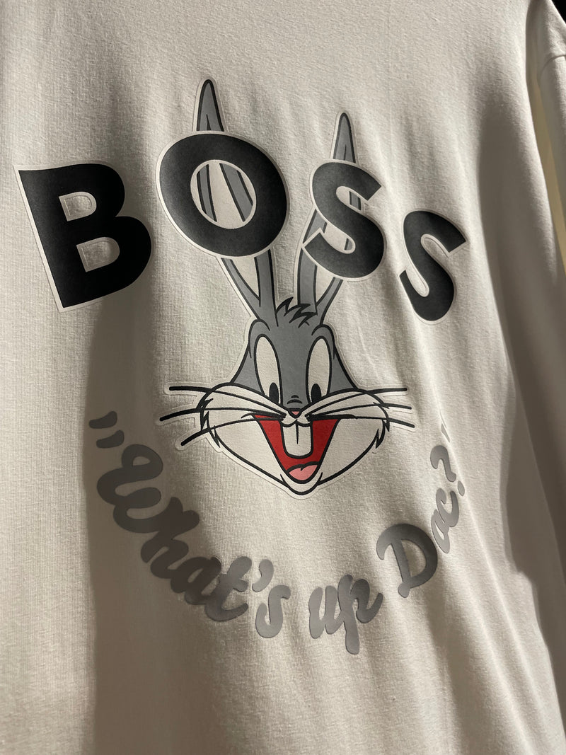 Camiseta BOSS x LOONEY TUNES Branca - Pronta Entrega