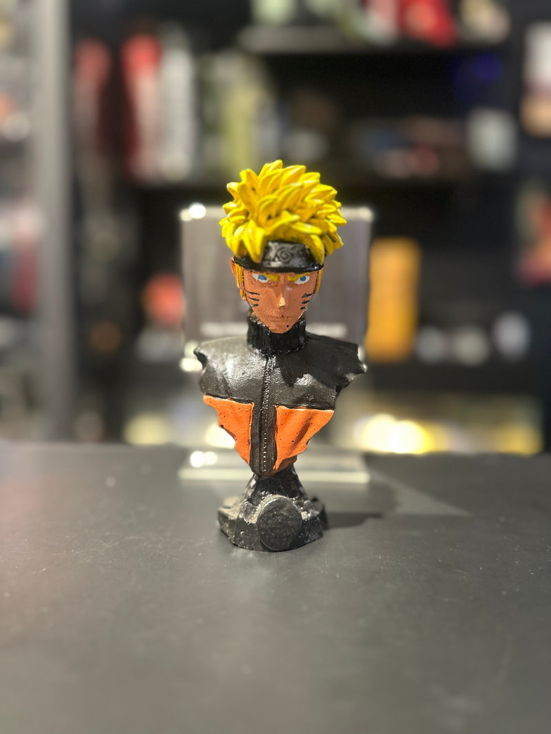 Boneco de Resina Naruto Shippuden Busto Naruto Resina - Pronta Entrega