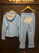 Conjunto Syna Moletom “Forgives Me” Blue - Pronta Entrega