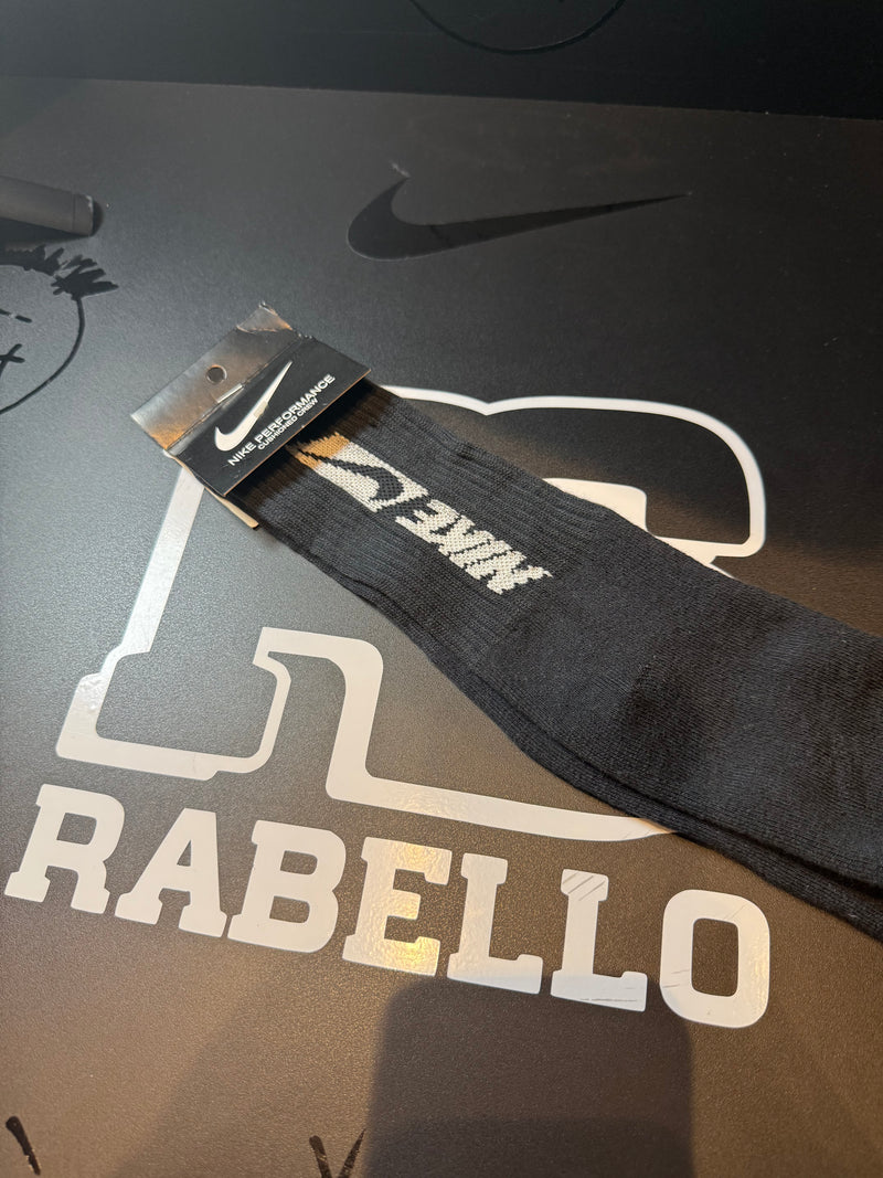 Meia Nike Sport Swoosh Cano Alto Preto - Pronta Entrega