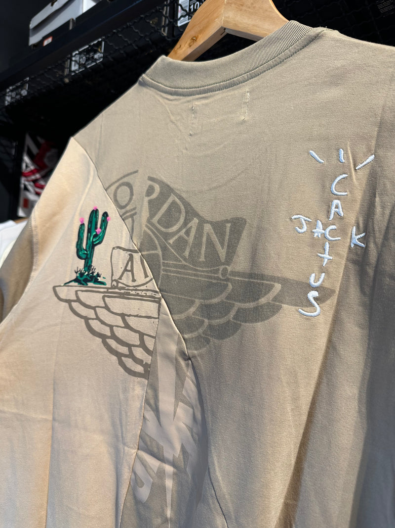 Camiseta Travis Scott x Jordan Cactus Jack Marrom - Pronta Entrega
