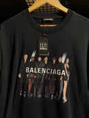 Camiseta Balenciaga Printed Preta - Pronta Entrega