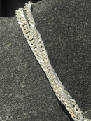 Corrente Dupla Prata Fecho Automático Black 40 CM - Pronta Entrega