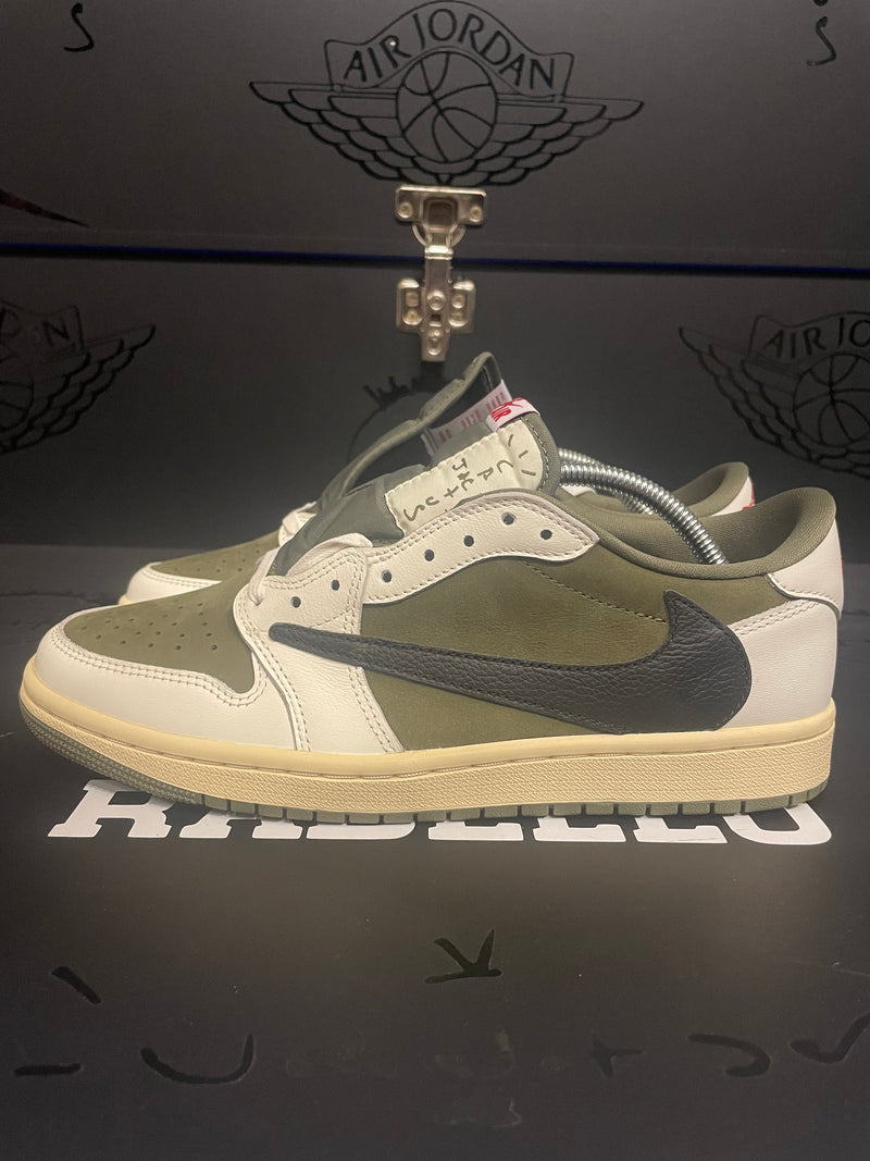 Tênis Nike Air Jordan 1 Retro Low SP Travis Scott "Medium Olive" - Pronta Entrega