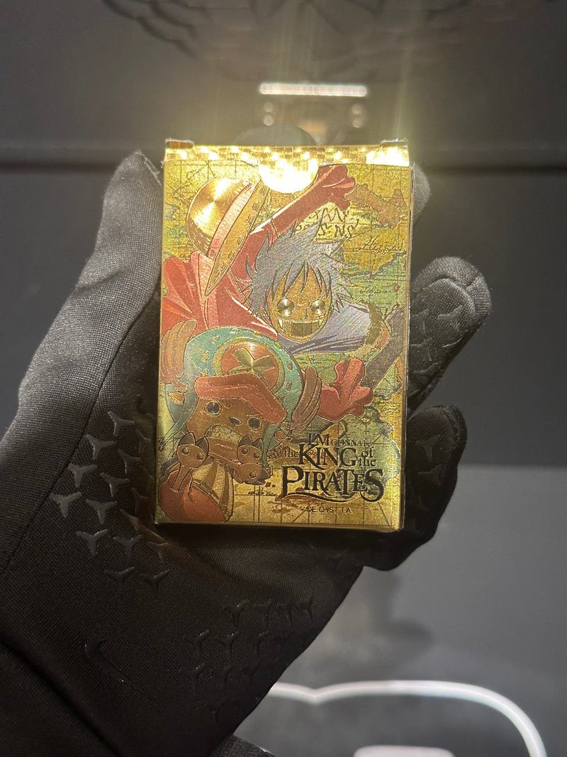 Baralho Supreme One Piece “I’m Gonna Be The King Of The Pirates” Gold - Pronta Entrega
