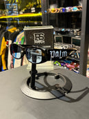 Óculos Palm Angels Preto Lente Transparente Azul  - Pronta Entrega