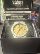 Relógio Hublot Silver Fundo Yellow - Pronta Entrega