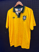 Camiseta Seleção Brasileira Retrô 1991/1993 Amarela Umbro - Pronta Entrega