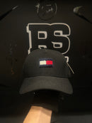 Boné Aba Curva Tommy Hilfiger Logo Grande Preto - Pronta Entrega