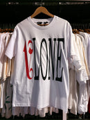 Camiseta VLONE X Palm Angels Red Branca - Pronta Entrega