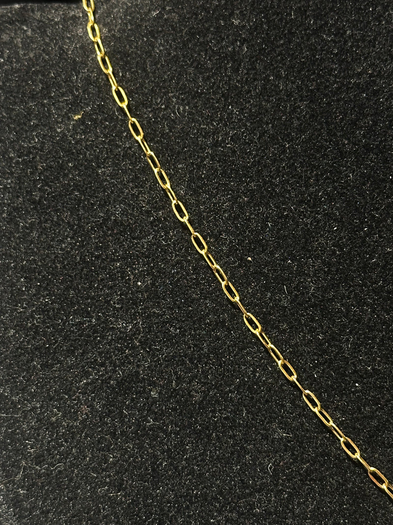 Corrente Cartier Banhada Pingente Cruz 30 CM - Pronta Entrega
