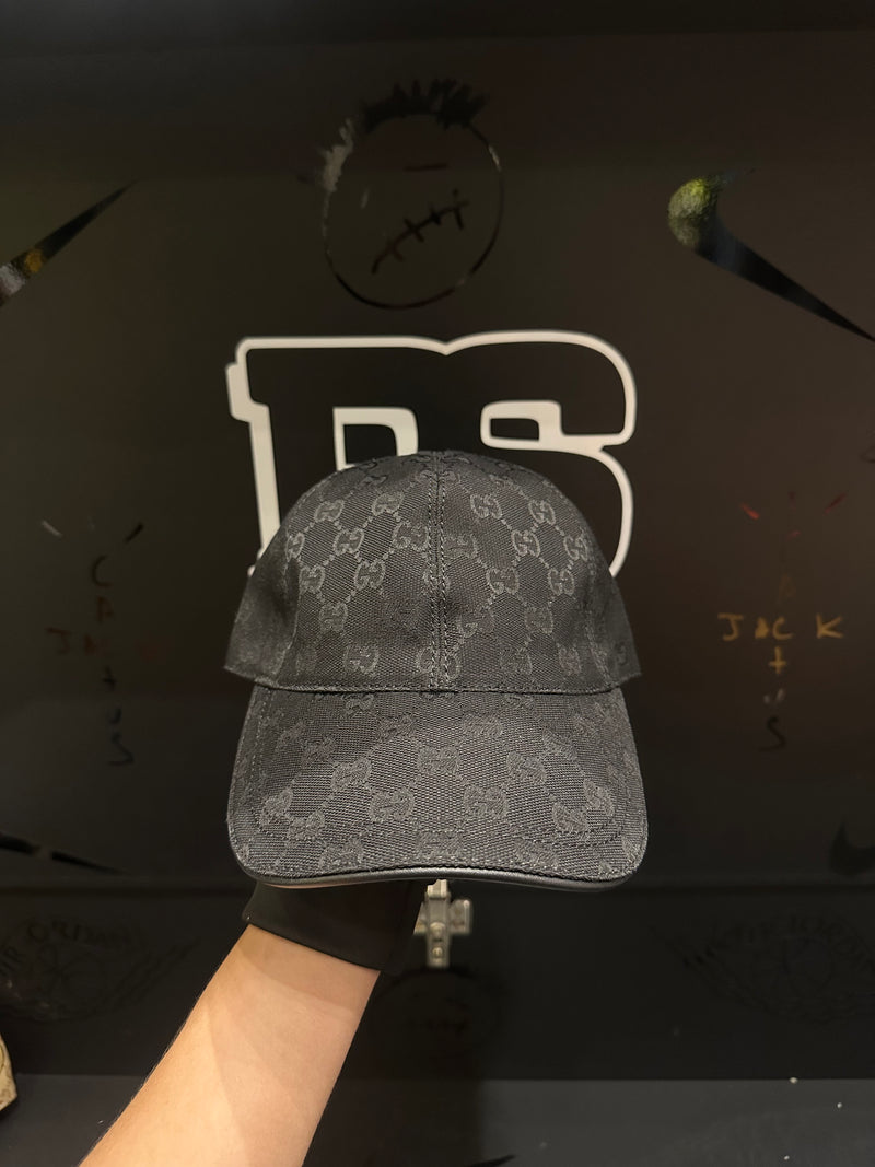 Boné Gucci Black Aba Curva - Pronta Entrega