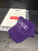 Boné Supreme X Nike Arc Corduroy 6 Panel Purple - Pronta Entrega