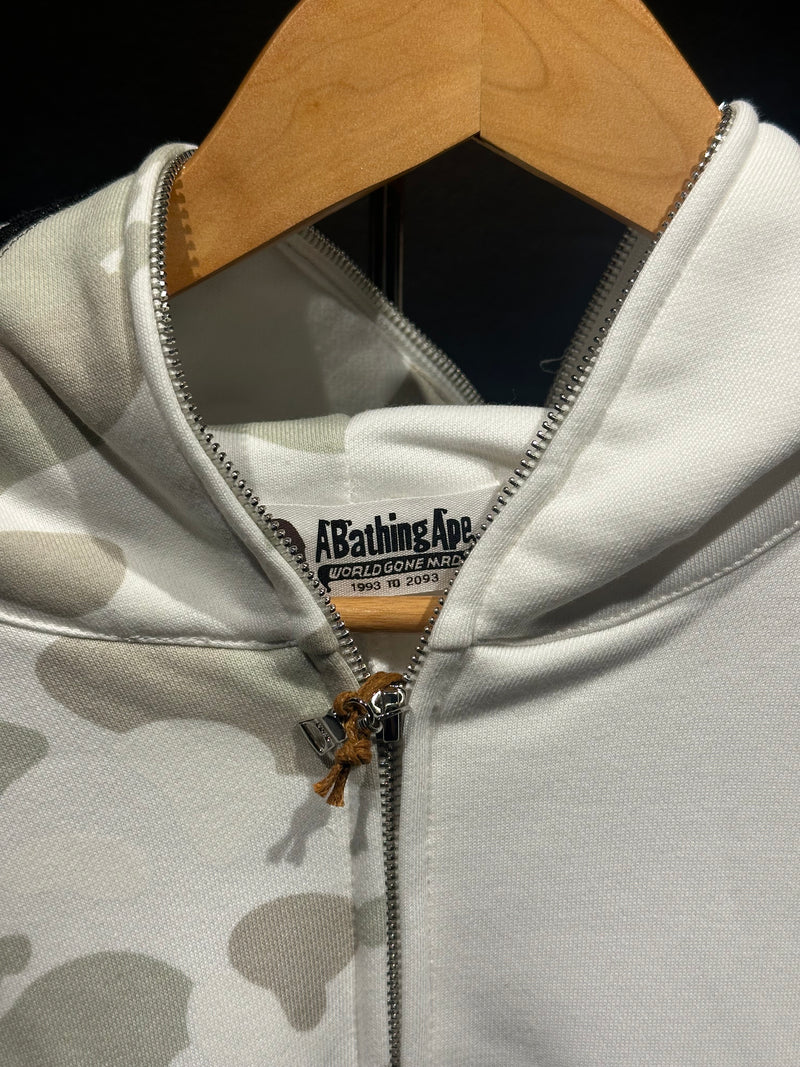Jaqueta Bape Shark Half Camo White Full Zip - Pronta Entrega