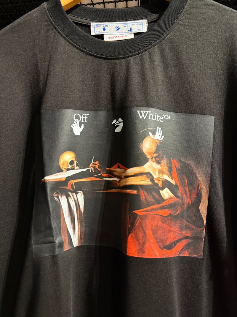 Camiseta Off-White Caravaggio Preta - Pronta Entrega