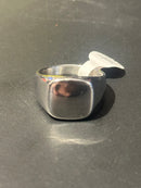 Anel Aço Inoxidável Prata - Pronta Entrega