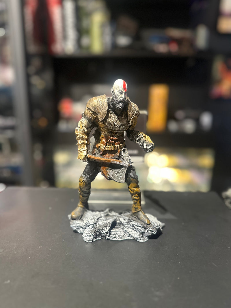 Boneco de ResinaGod Of War 4 Kratos com Armadura 20cm Resina - Pronta Entrega